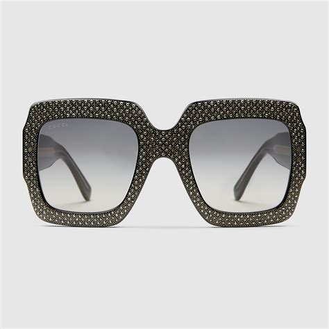 gucci square sunglasses rhinestones|gucci sunglasses women 2022.